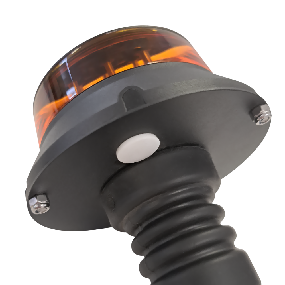 10-30V Amber LED Pole Mount Beacon