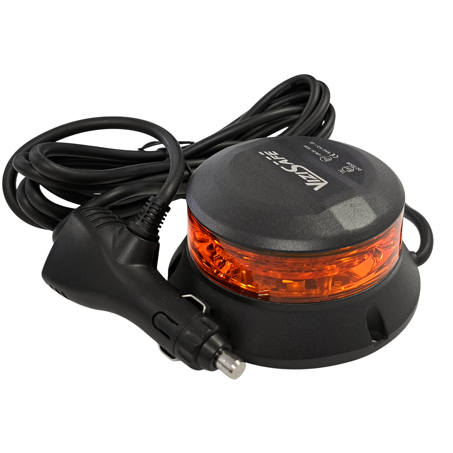 10-30V Amber LED Heavy Duty Beacon Magnet Mount